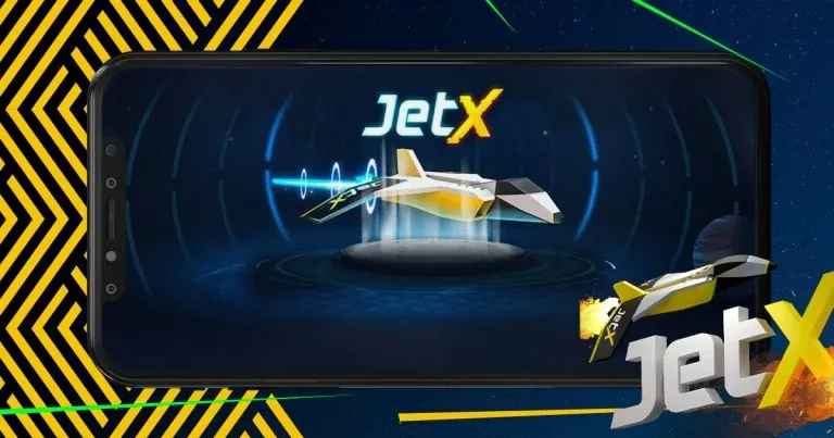 Foguete JetX em voo com multiplicador subindo em tempo real